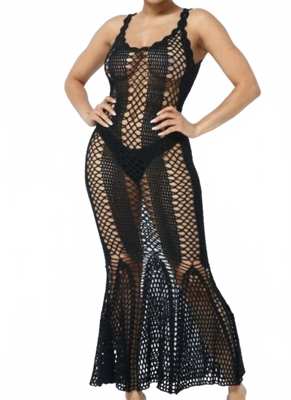 NEW HERA cover me up dress in black